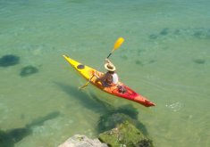 Single kayak hiring for half day