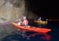 kayak cuevas menorca