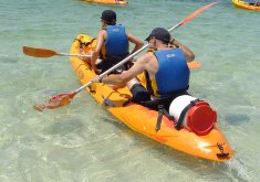 kayak pareja menorca