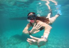 Pack kayak caves route + snorkelling session and one hour jet ski trip and excursion boat caves + beach + snorkelling session