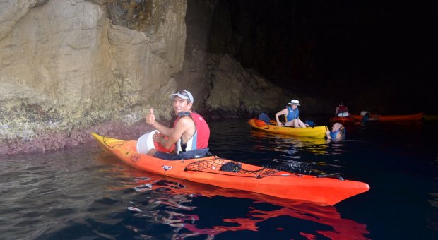 kayak cuevas menorca